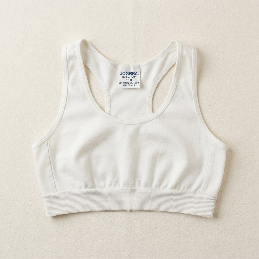 A vintage 1970s pullover sports bra